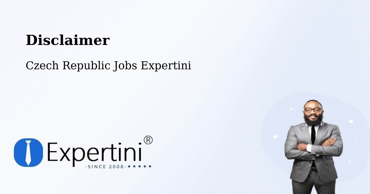 Disclaimer – Protivanov - Czech Republic Jobs Expertini